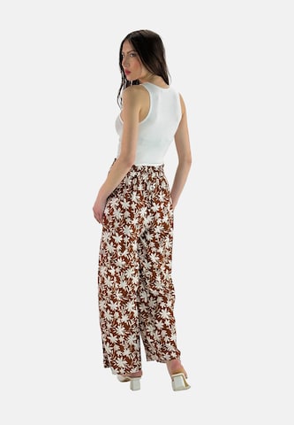 Elara Wide Leg Bukser i brun