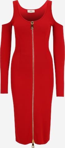 Robes en maille Elisabetta Franchi en rouge : devant