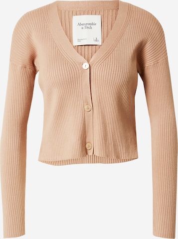 Cardigan Abercrombie & Fitch en marron : devant