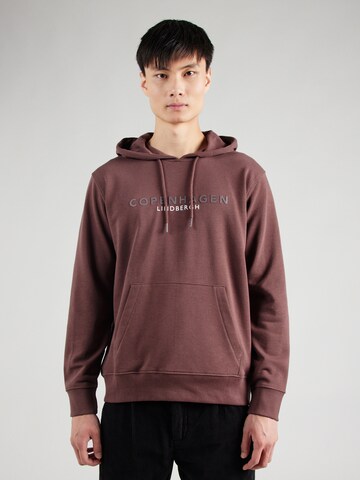 Lindbergh Sweatshirt 'Copenhagen' in Braun: Vorderseite