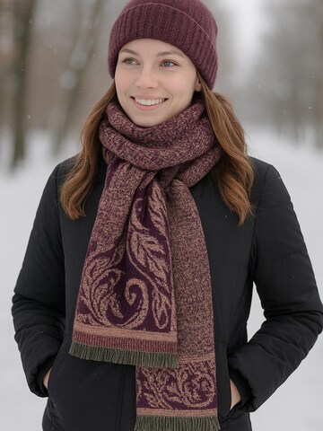 COLLEZIONE ALESSANDRO Scarf 'Paisley' in Purple: front