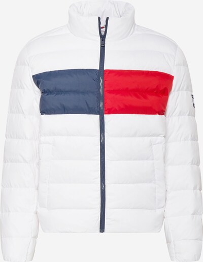 Tommy Jeans Jacke 'ESSENTIAL' in navy / rot / offwhite, Produktansicht