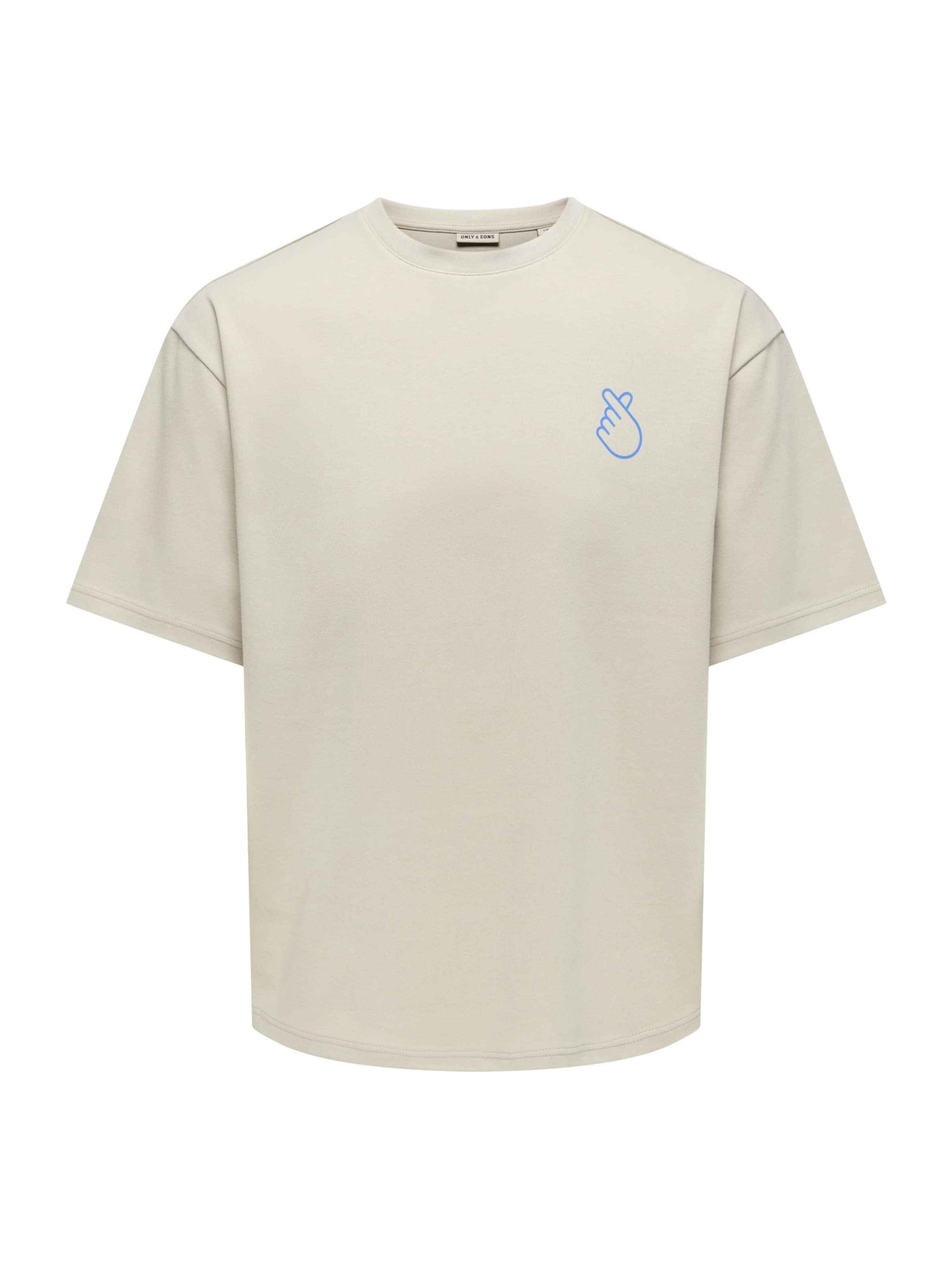 Marškinėliai 'ONSCASPIAN AIRFLEX AMORE' iš Only & Sons, spalva – azuro spalva / rusvai pilka, Prekių apžvalga