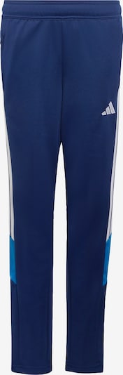 128/įprastas ilgis dydžio Sportinės kelnės 'Tiro 26 Essentials' iš ADIDAS PERFORMANCE, spalva – sodri mėlyna („karališka“) / tamsiai mėlyna / balta, Prekių apžvalga