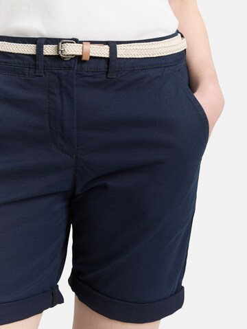 TOM TAILOR Slimfit Broek in Blauw