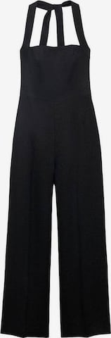 MANGO Wide Leg Latzhose 'Jumy' in Schwarz: Vorderseite