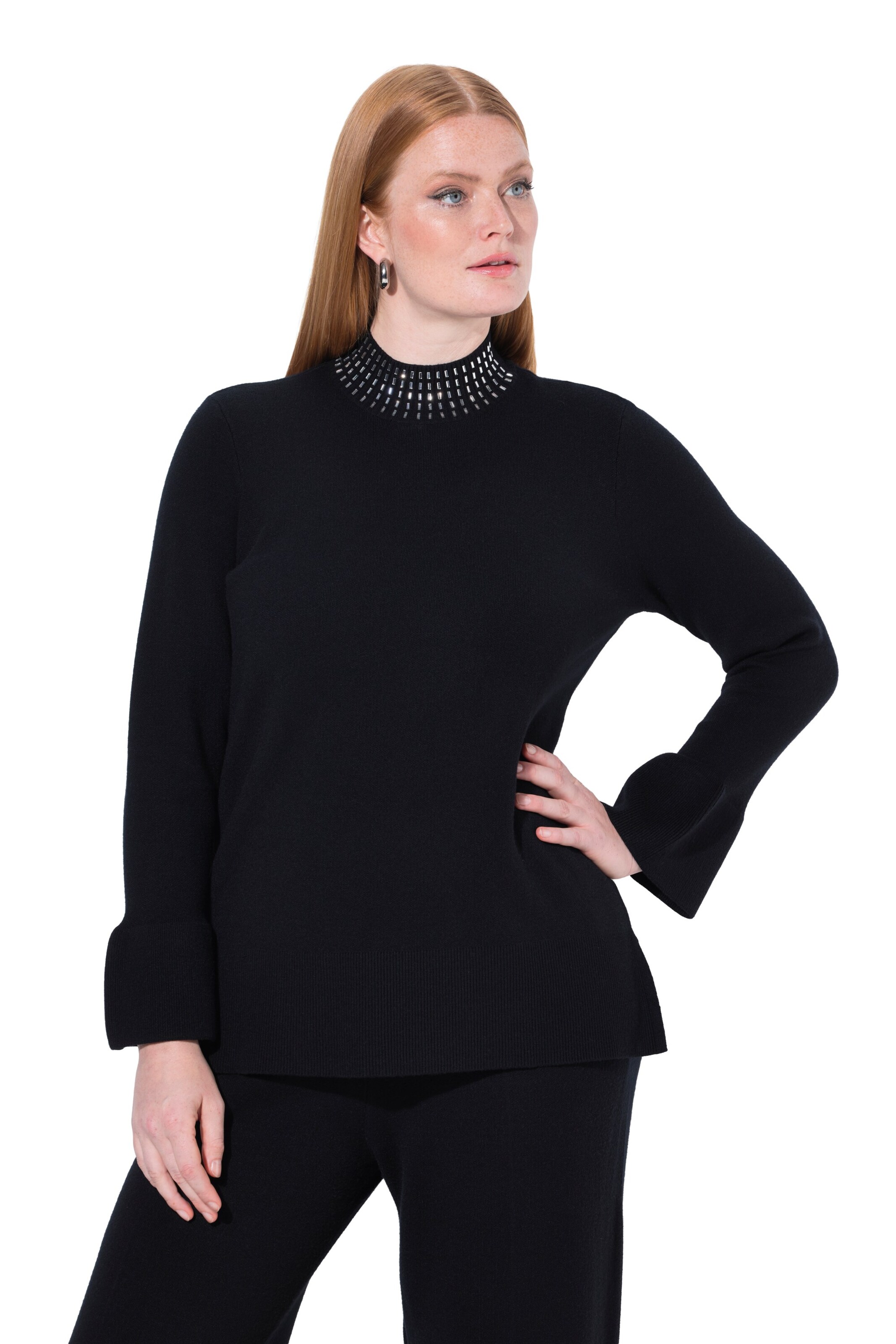 Ulla Popken Sweater in Black: front