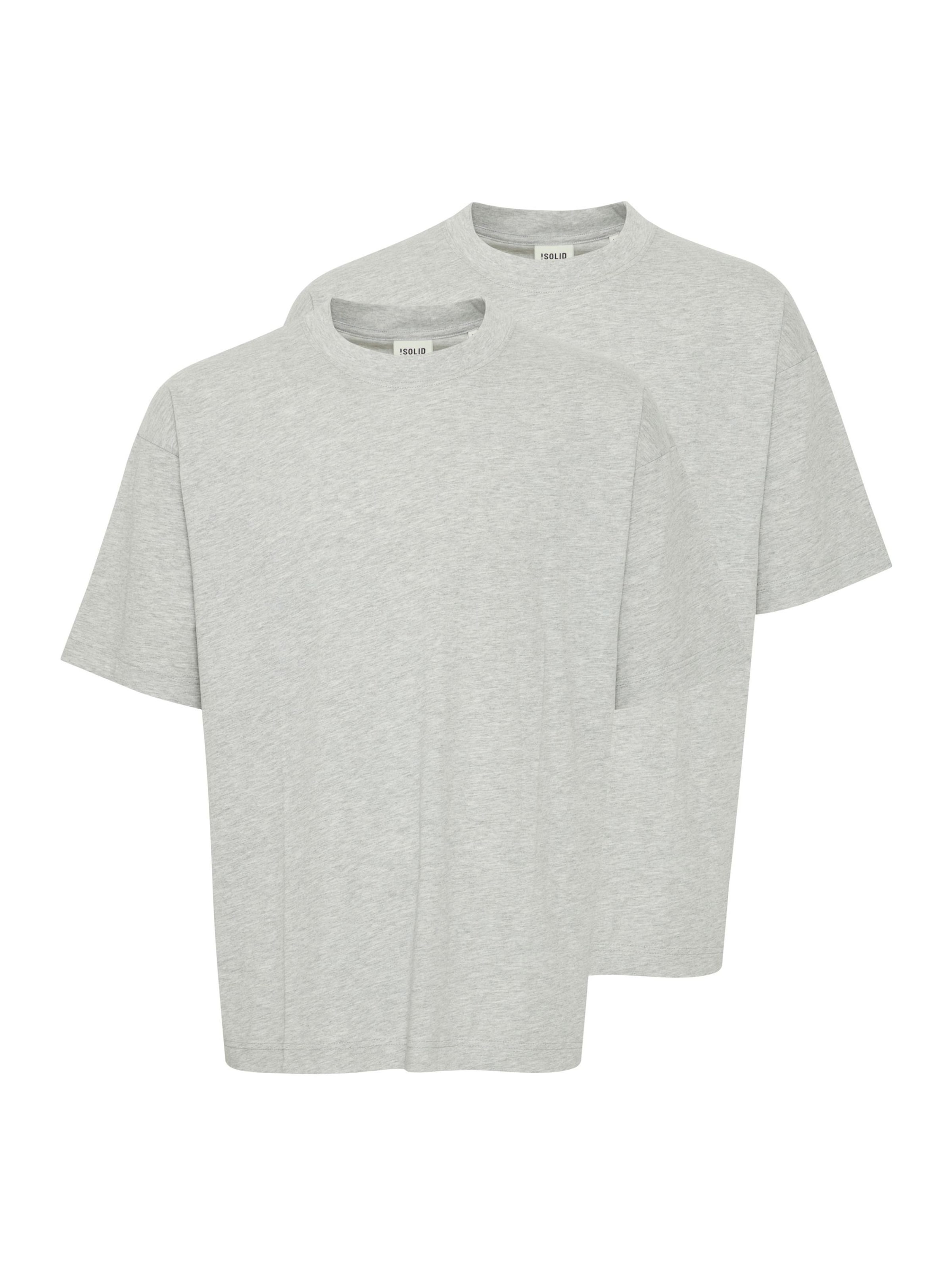 Maglietta 'Malle' di !Solid in grigio: frontale