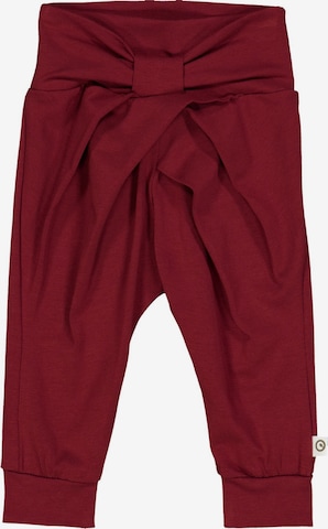 Pantalon Müsli by GREEN COTTON en rouge : devant