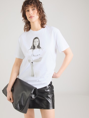 Maglietta 'OBSESSION' di Calvin Klein in bianco: frontale