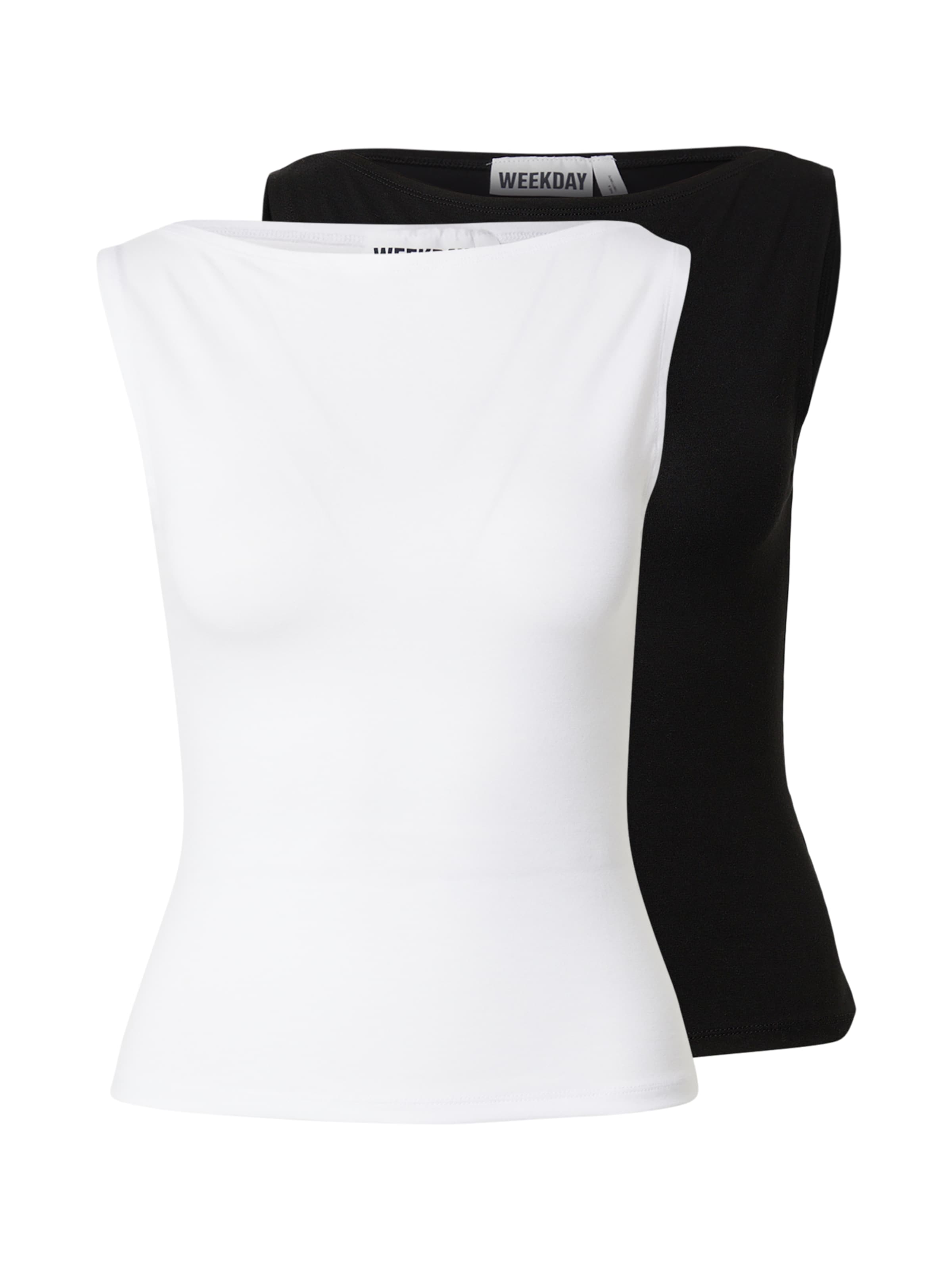 WEEKDAY Топ 'Annie' в Черный: спереди