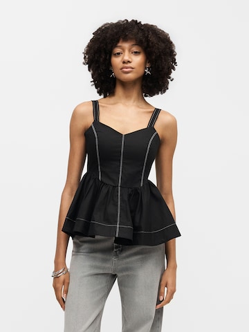 Haut 'MIRANDA' TOPSHOP en noir : devant