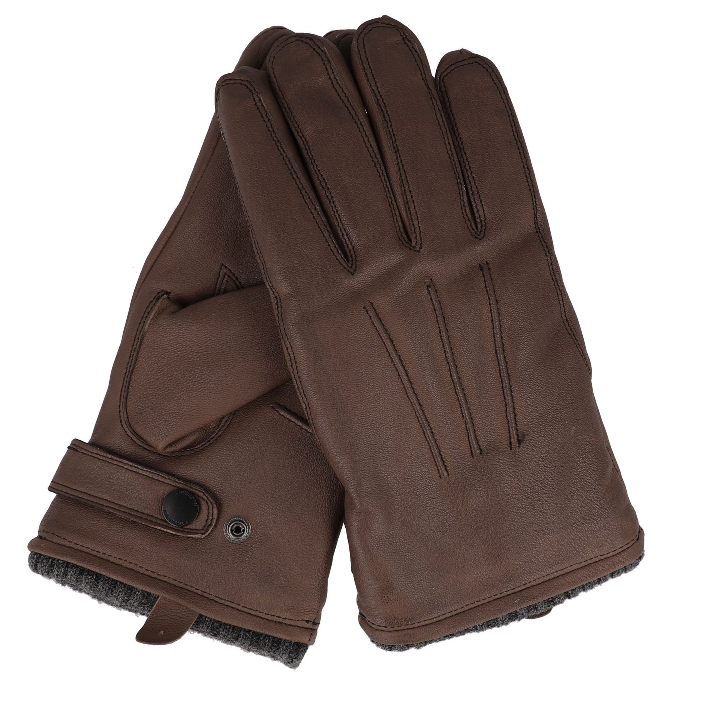 STRELLSON Full Finger Gloves in Brown