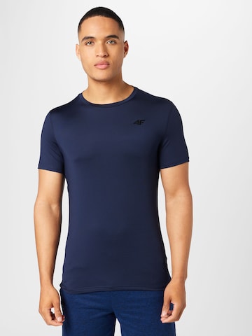 T-Shirt fonctionnel 4F en bleu : devant