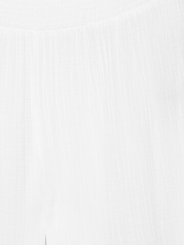 Pull&Bear Široký strih Nohavice - Biela