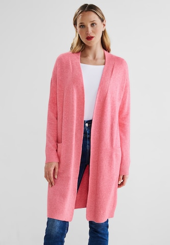 STREET ONE Knit Cardigan in Pink: front