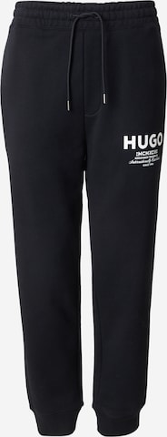 HUGOTapered Hlače 'Nevez' - crna boja: prednji dio