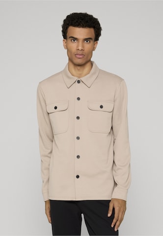 Coupe regular Chemise 'Nello' INDICODE JEANS en gris : devant
