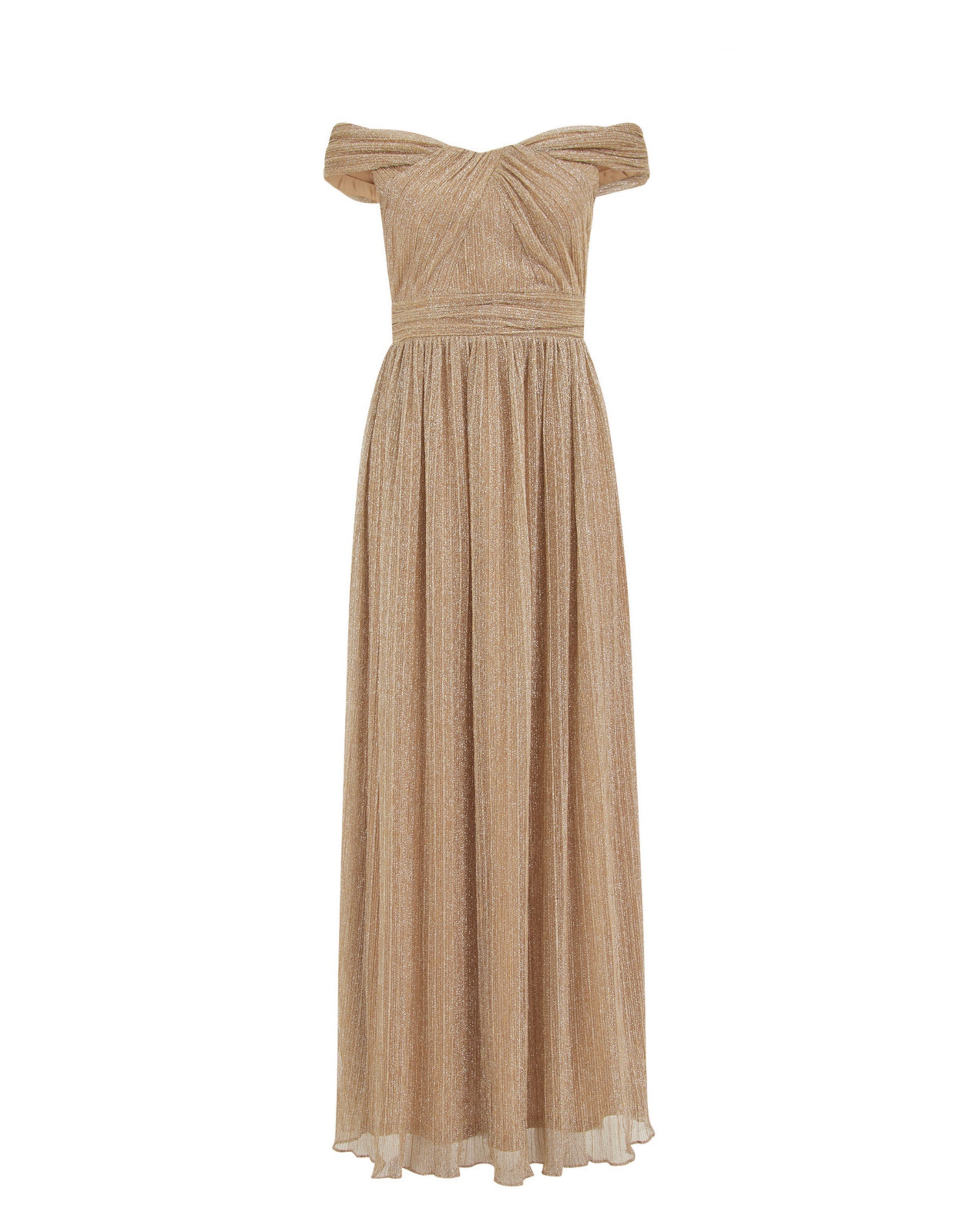 WE FashionVečernja haljina - zlatna boja: prednji dio