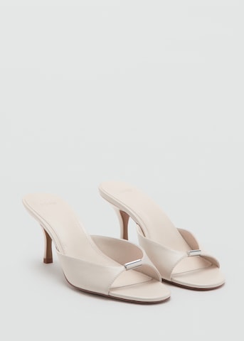 Mule 'BLOOM' MANGO en beige