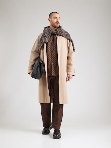 brūns Karl Lagerfeld Standarta piegriezums Krekls