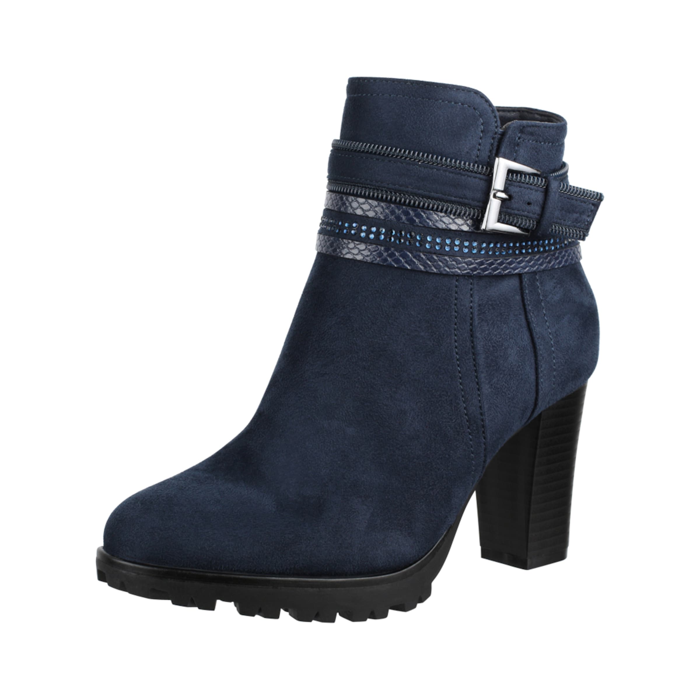 Bottines Elara en bleu : devant