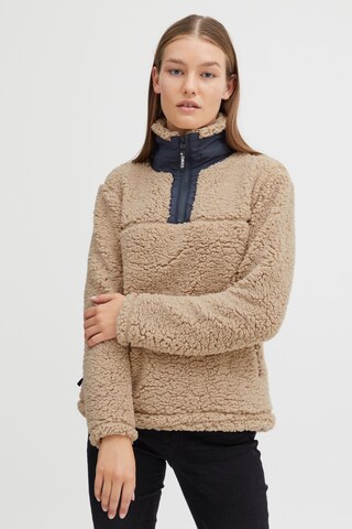 Oxmo Sweatshirt 'ELINA' in Beige: front