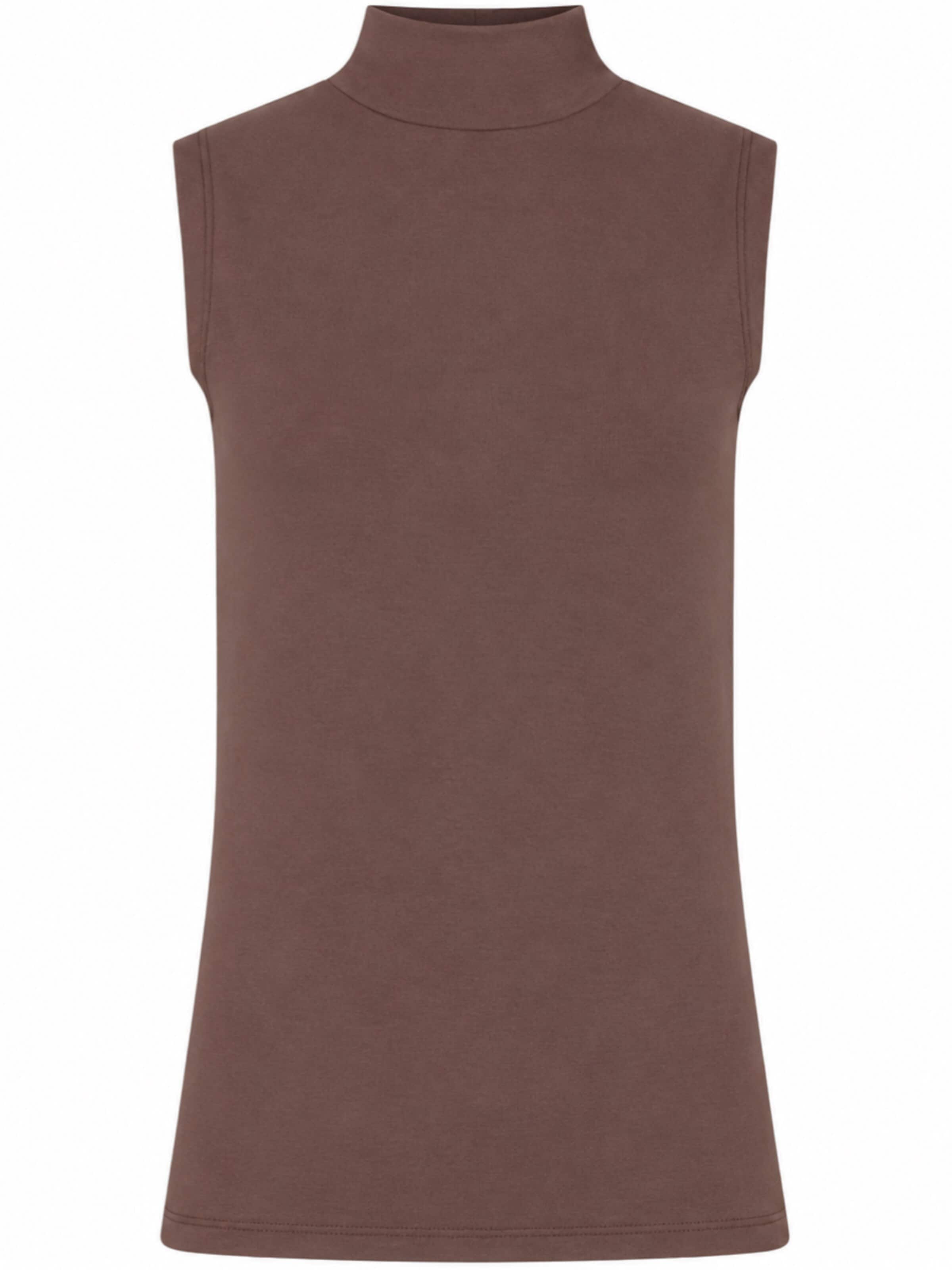 Evoni Top in Brown: front