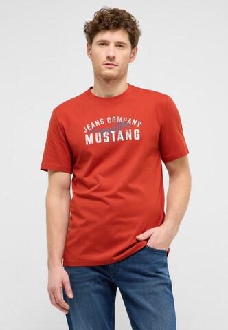 MUSTANG T-Shirt 'Austin' in Rot: Vorderseite