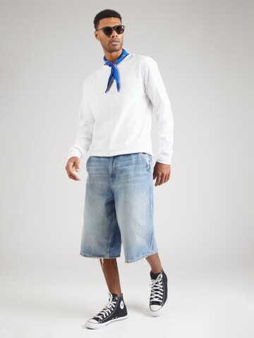 Denim Project Tričko 'Panda' – bílá