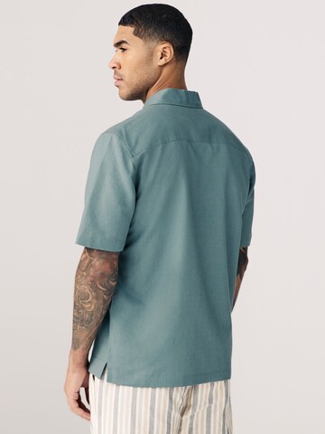 Next Regular fit Button Up Shirt in Green