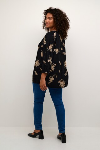 KAFFE CURVE Blouse 'Claira' in Zwart