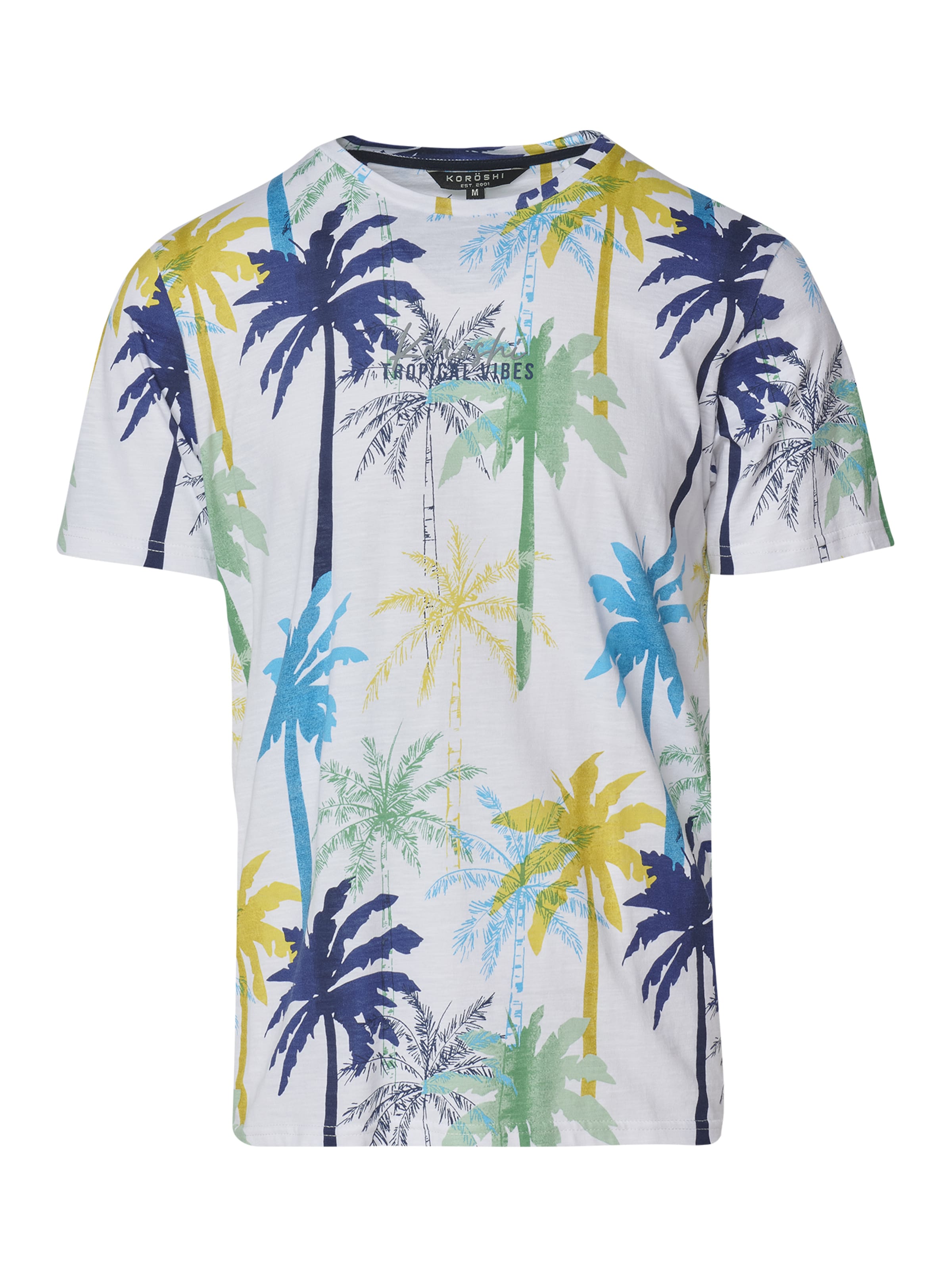 balts KOROSHI T-Krekls: no priekšpuses