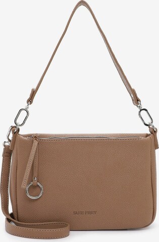 Suri Frey Shoulder Bag 'Debby' in Brown: front