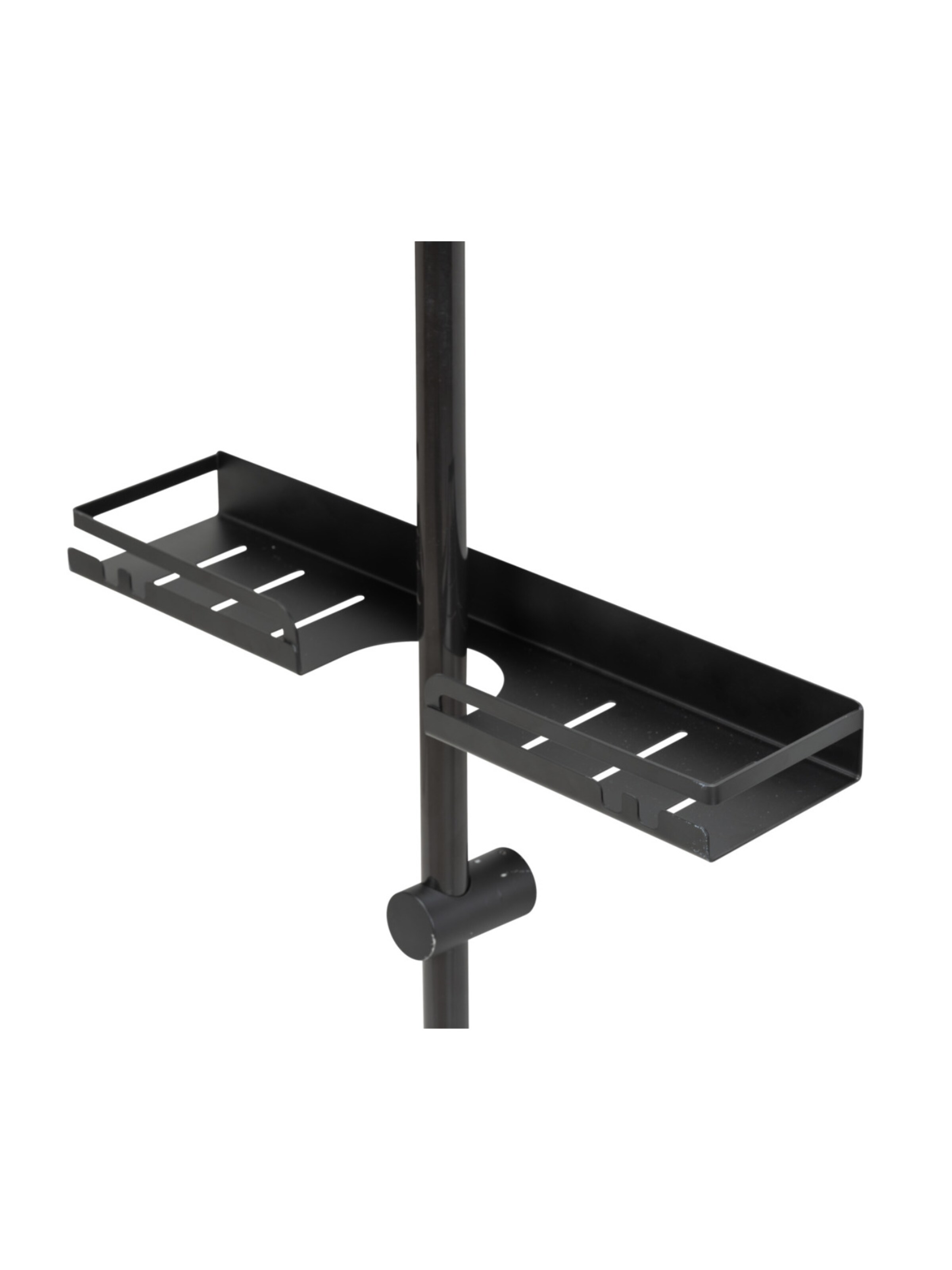 Wenko Duschstangencaddy in Schwarz: Vorderseite
