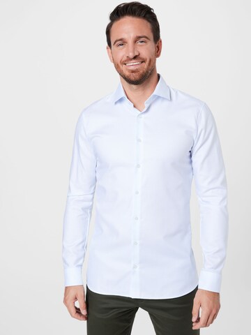 OLYMP Super Slim Fit Business shirt 'No 6.' in White: front