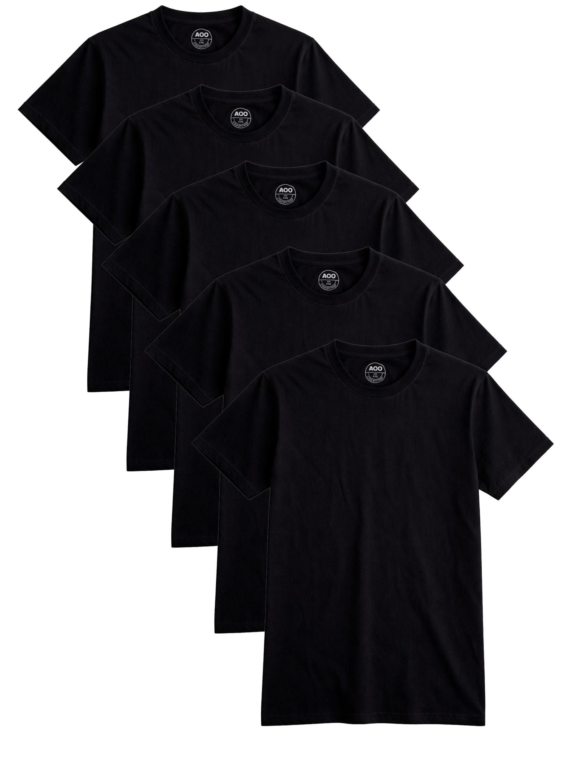 A Question Of (AQO) Shirt in Black: front