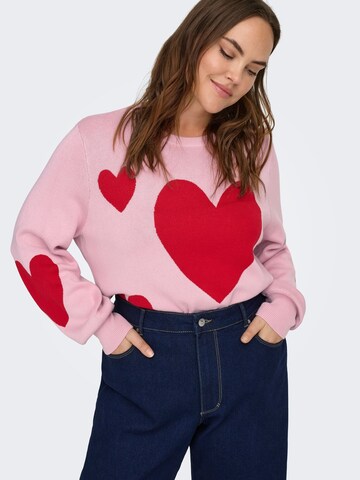Pull-over 'CARMontana' ONLY Carmakoma en rose