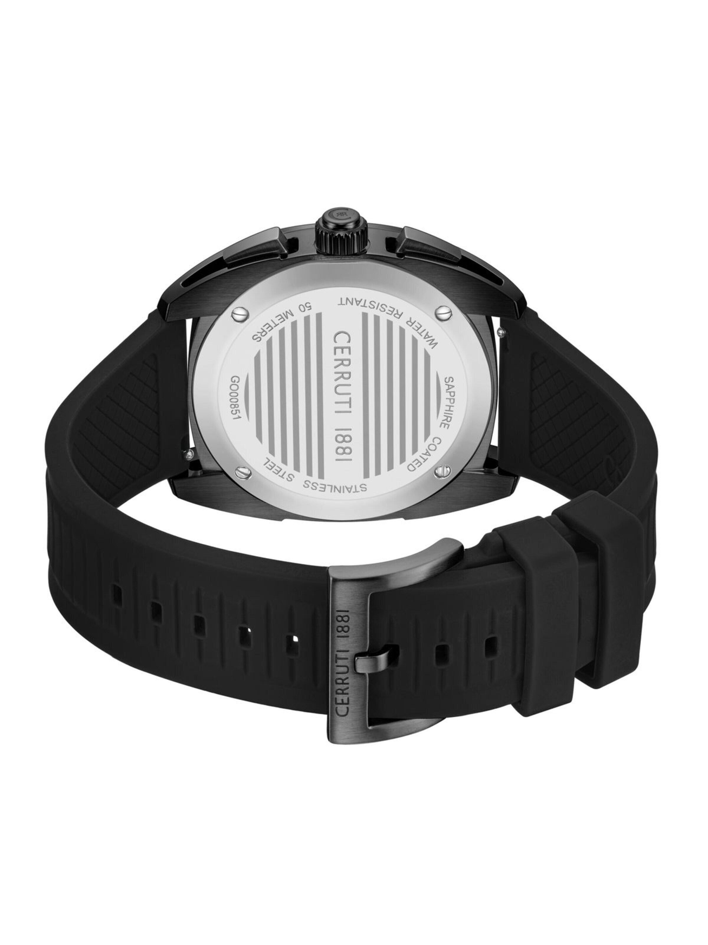 Montre à affichage analogique CERRUTI 1881 en noir