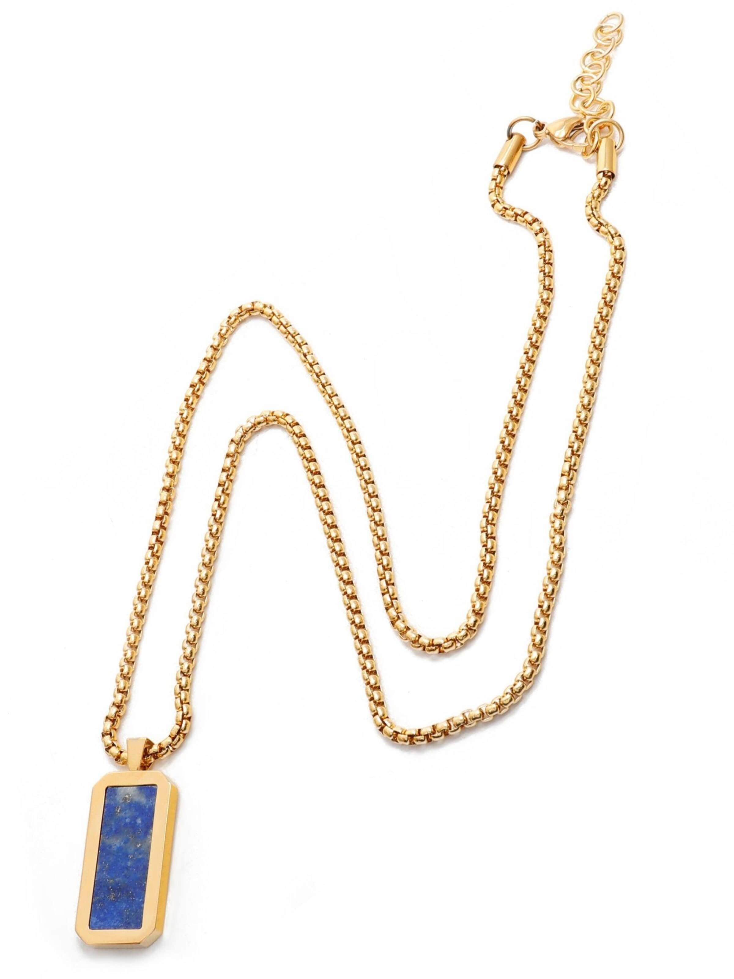 GT Collection Necklace 'Rectangle' in Blue