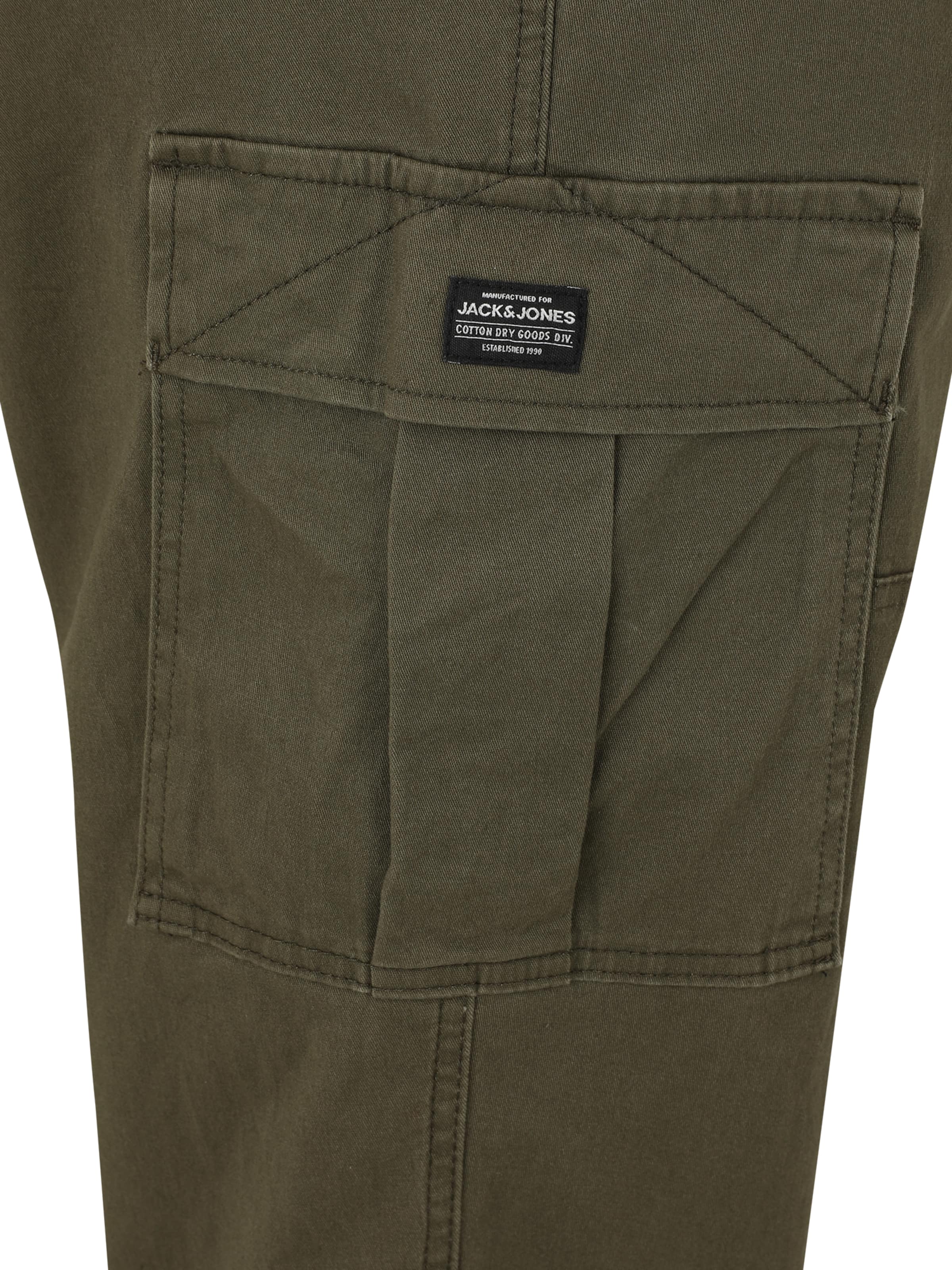 Jack & Jones Plus Обычный Брюки-карго 'JPSTKANE JJJONNIE' в Зеленый