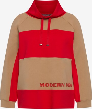 Ulla Popken Sweatshirt in Braun: predná strana