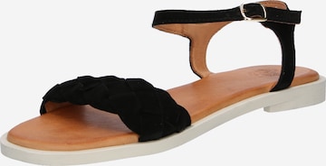 Apple of Eden Sandals 'ALMA' in Black: front