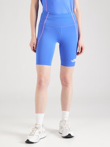 THE NORTH FACE Skinny Outdoorbroek 'HAKUUN' in Blauw: voorkant