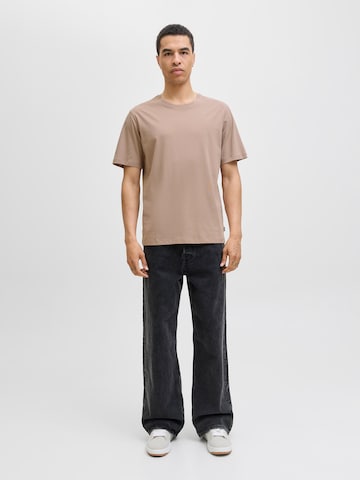 JACK & JONES Slim fit Μπλουζάκι σε καφέ
