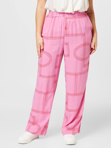 ONLY Carmakoma Pants 'Des Allie' in Pink: front