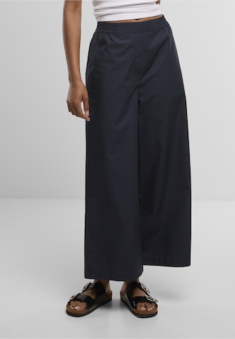 Urban Classics Wide leg Broek in Blauw