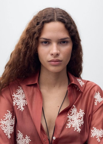 MANGO Bluse 'Flora' in Orange