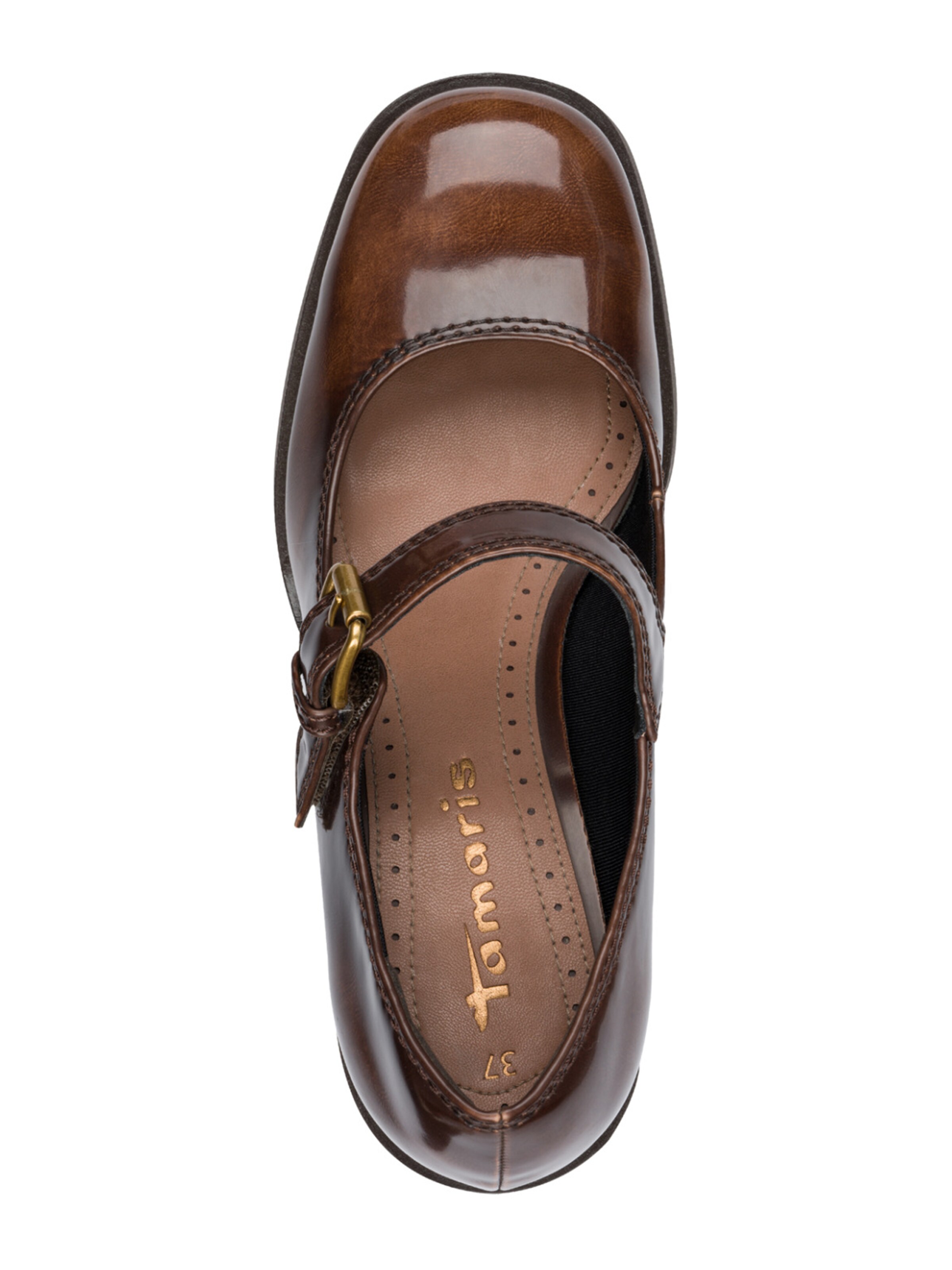 Pumps de la Tamaris pe maro