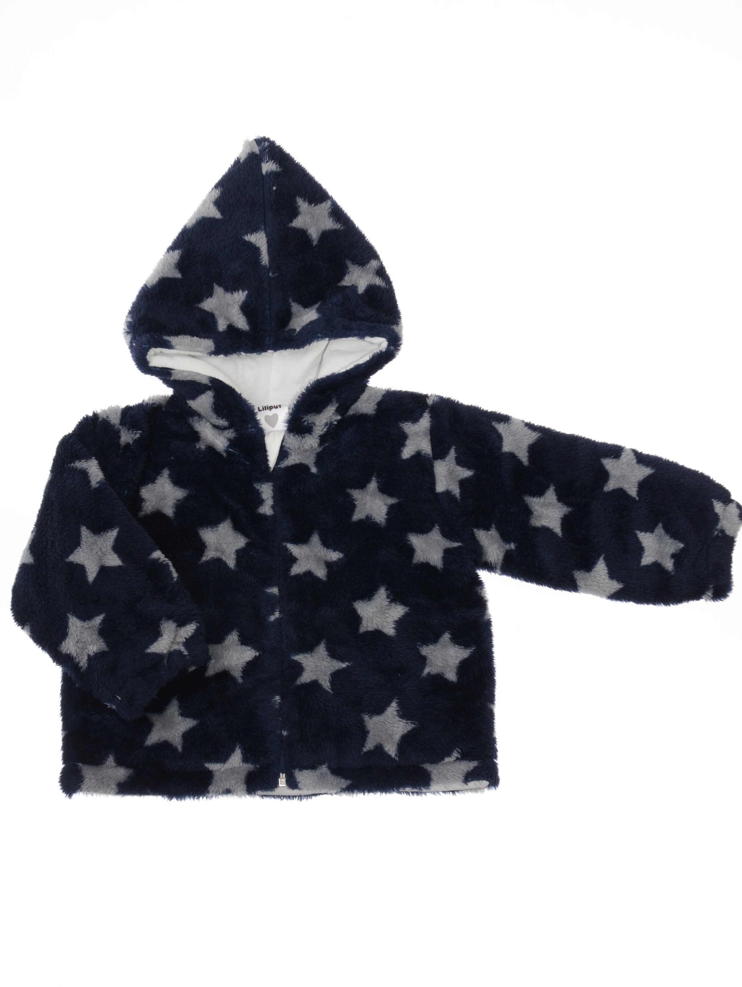 LILIPUT Zip-Up Hoodie in Blue: front